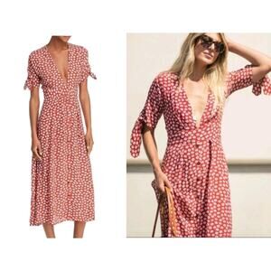 FAITHFULL THE BRAND Women's Casual Danica Floral Nina Midi Dress Size 4